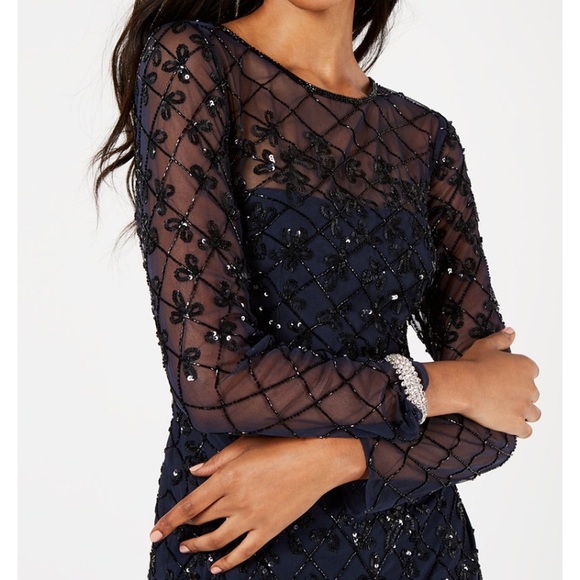 Adrianna Papell
Embellished Illusion Sheath Dress - Picture 4 of 12